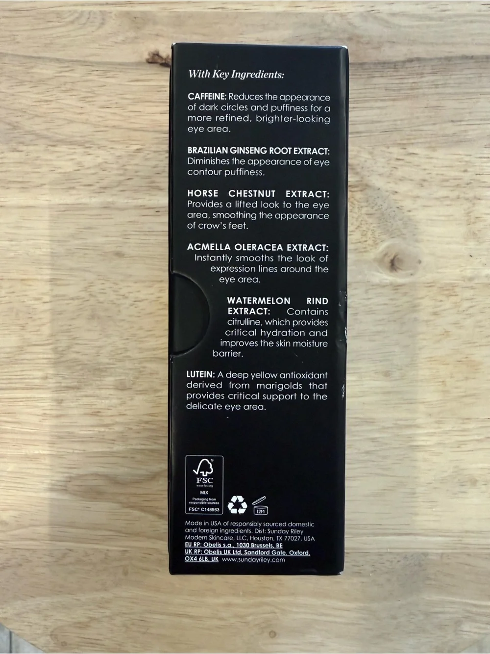 Sunday Riley Auto Correct Contour Cream … 0.5fl oz/15ml New With Box